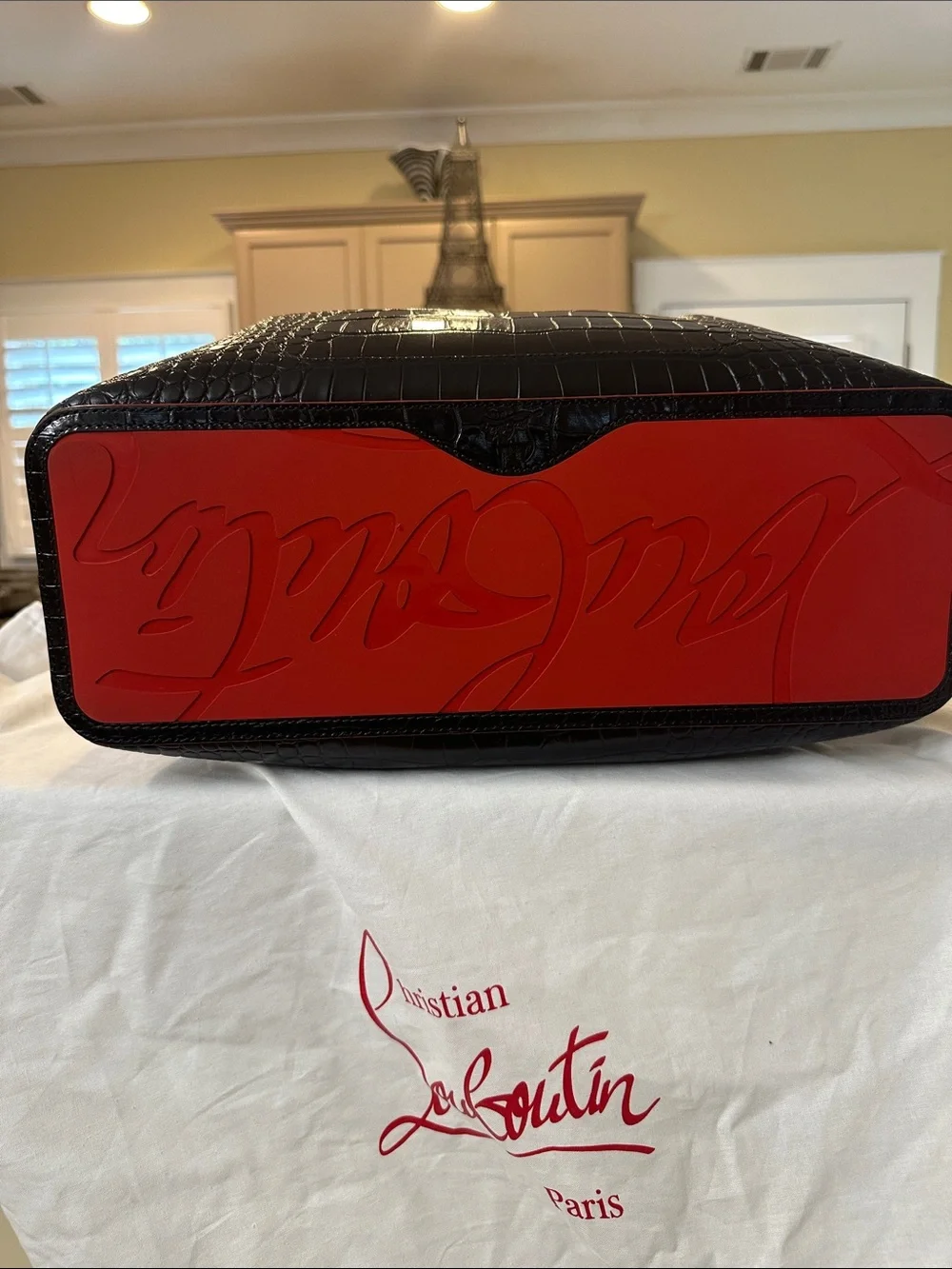 Christian Louboutin sleek croc